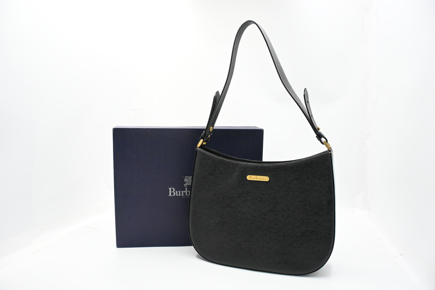 Burberry Shoulder Bag in Black Leather