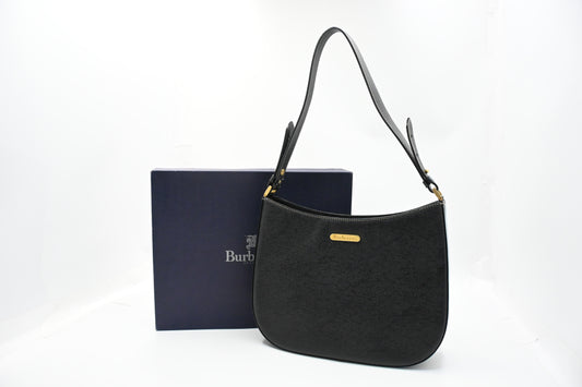 Burberry Shoulder Bag in Black Leather