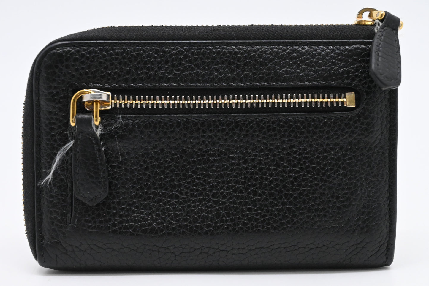 Prada Key Pouch in Black Leather