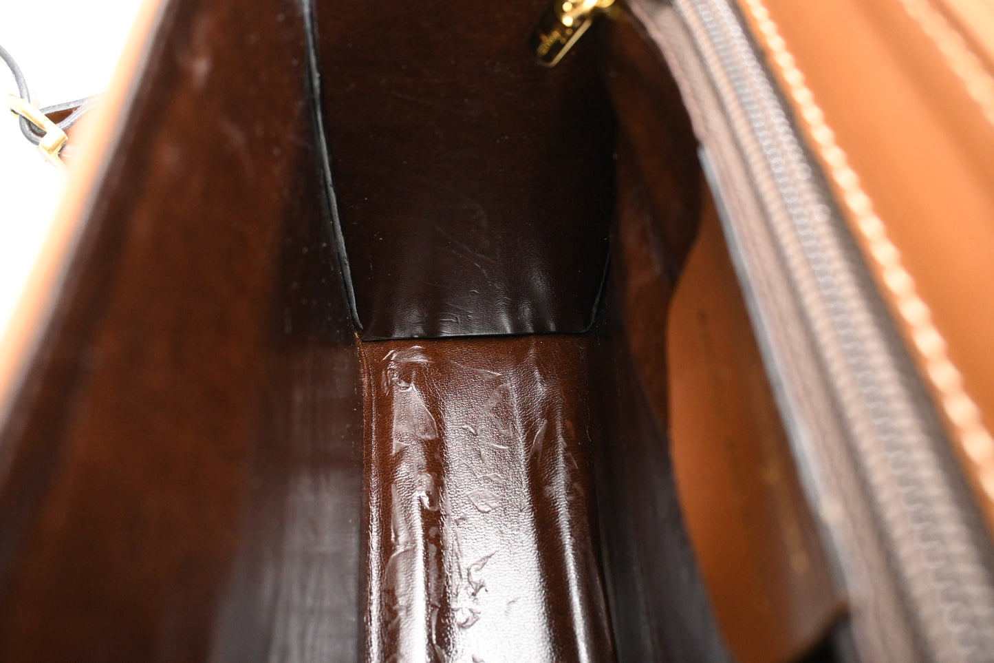 Ferragamo Square Bag in Brown Leather