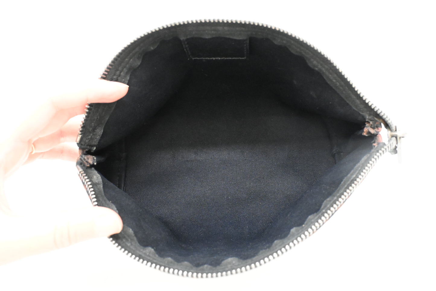 Fendi Pouch in Brown Zucchino Canvas