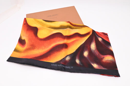 Louis Vuitton x Sandro Chia Scarf in Multicolor Silk