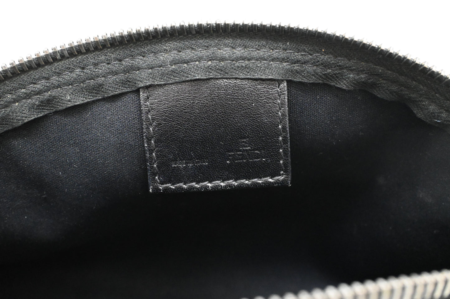 Fendi Pouch in Brown Zucchino Canvas