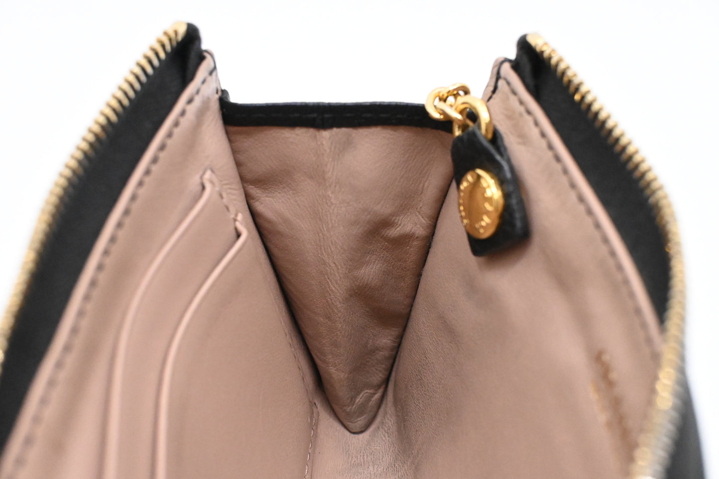 Prada Key Pouch in Black Leather