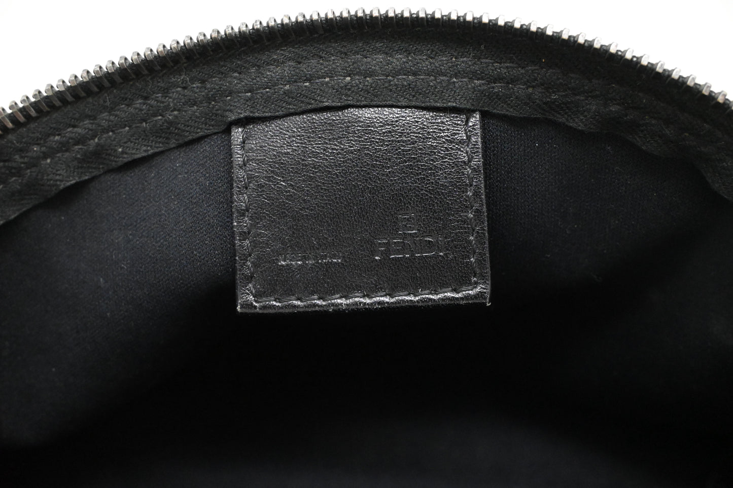 Fendi Pouch in Brown Zucchino Canvas