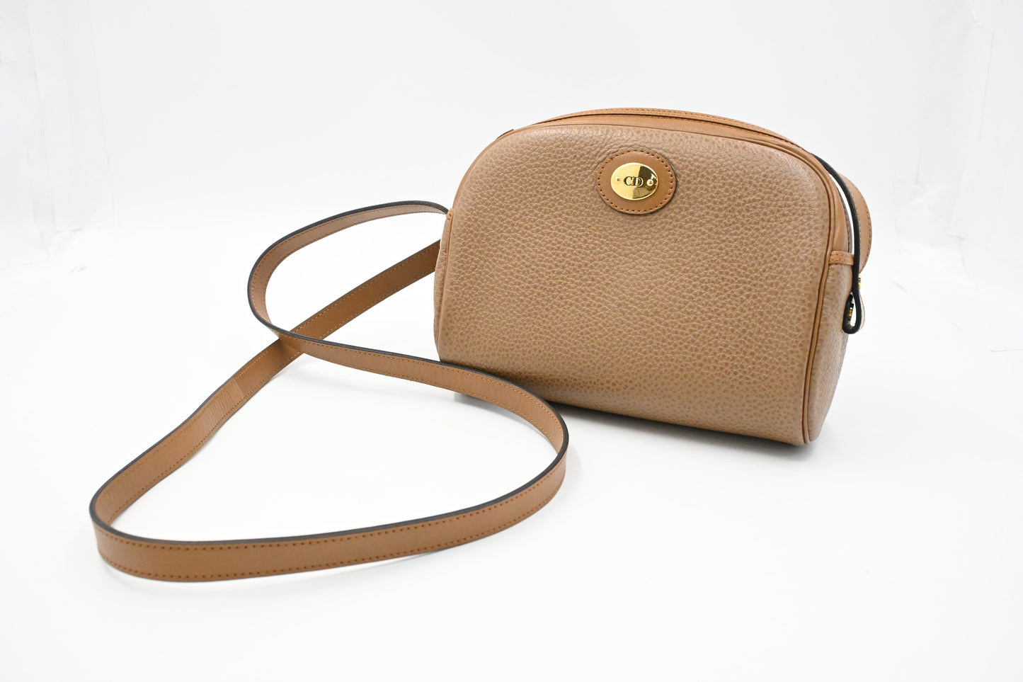 Dior Crossbody Bag in Brown Leather