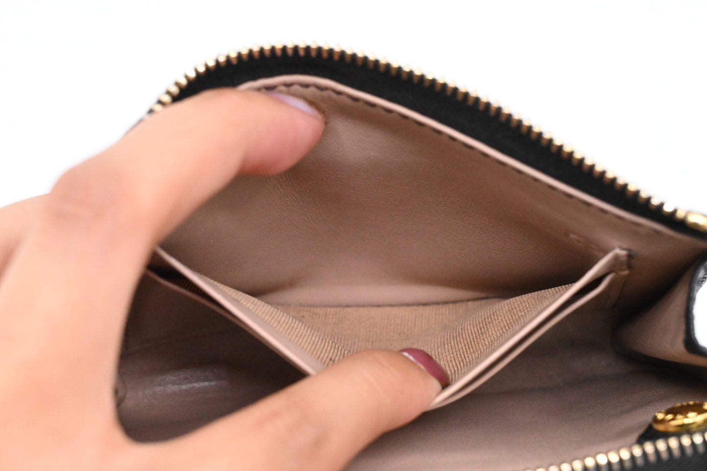 Prada Key Pouch in Black Leather