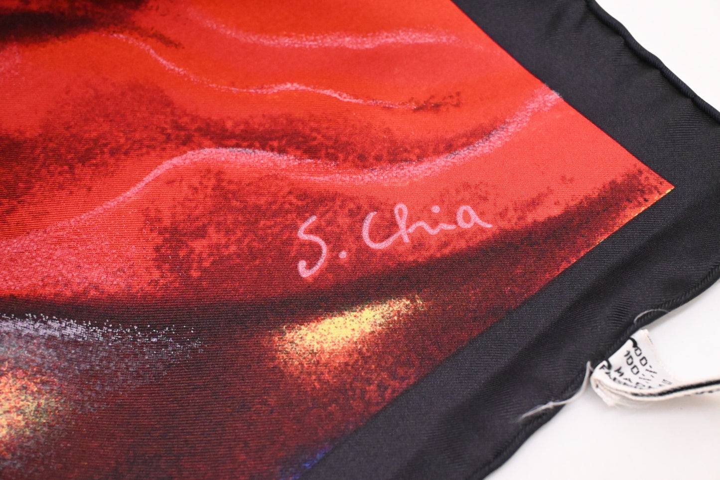 Louis Vuitton x Sandro Chia Scarf in Multicolor Silk