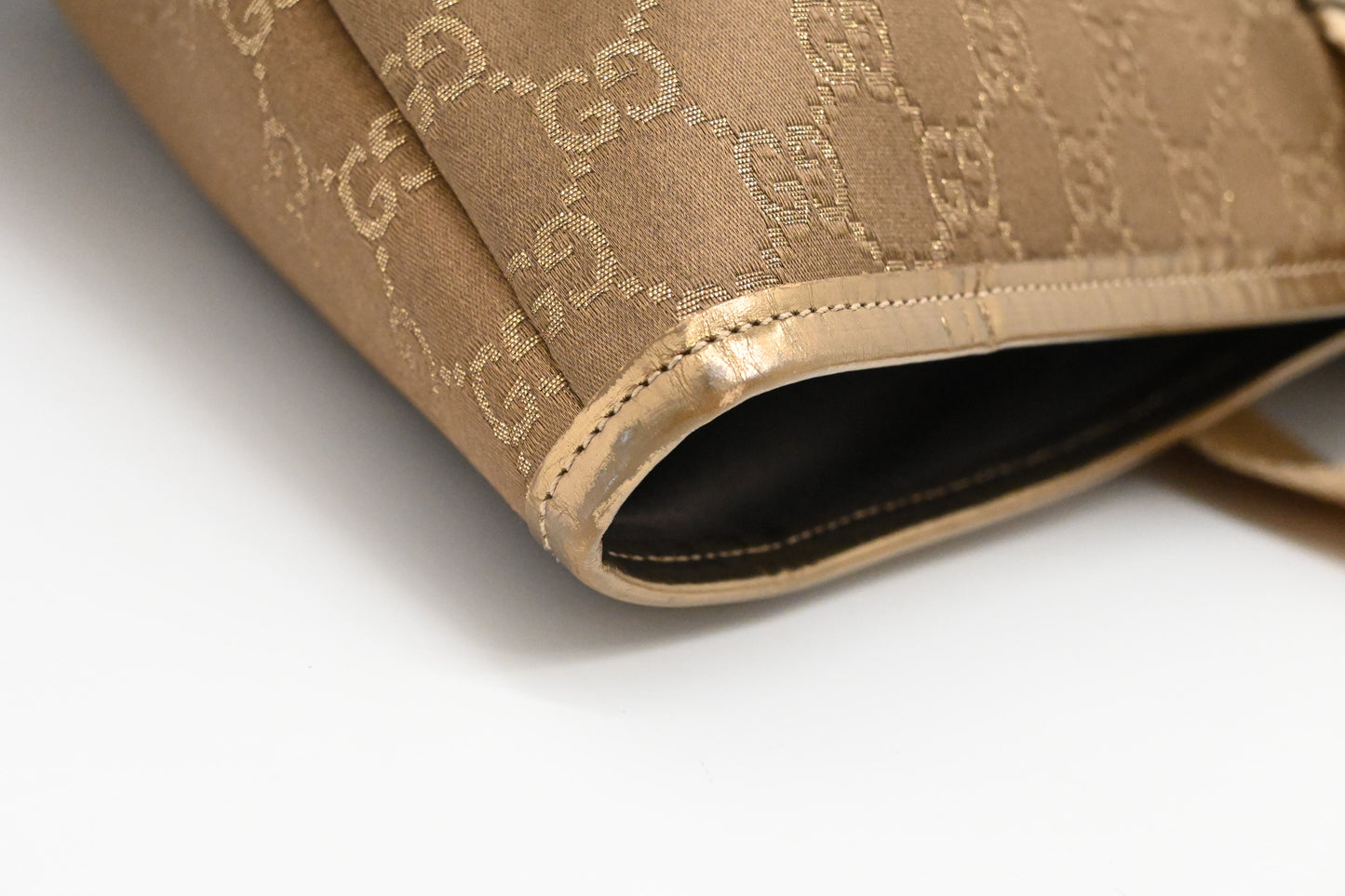 Gucci Large Tote in Brown and Gold GG Canvas
