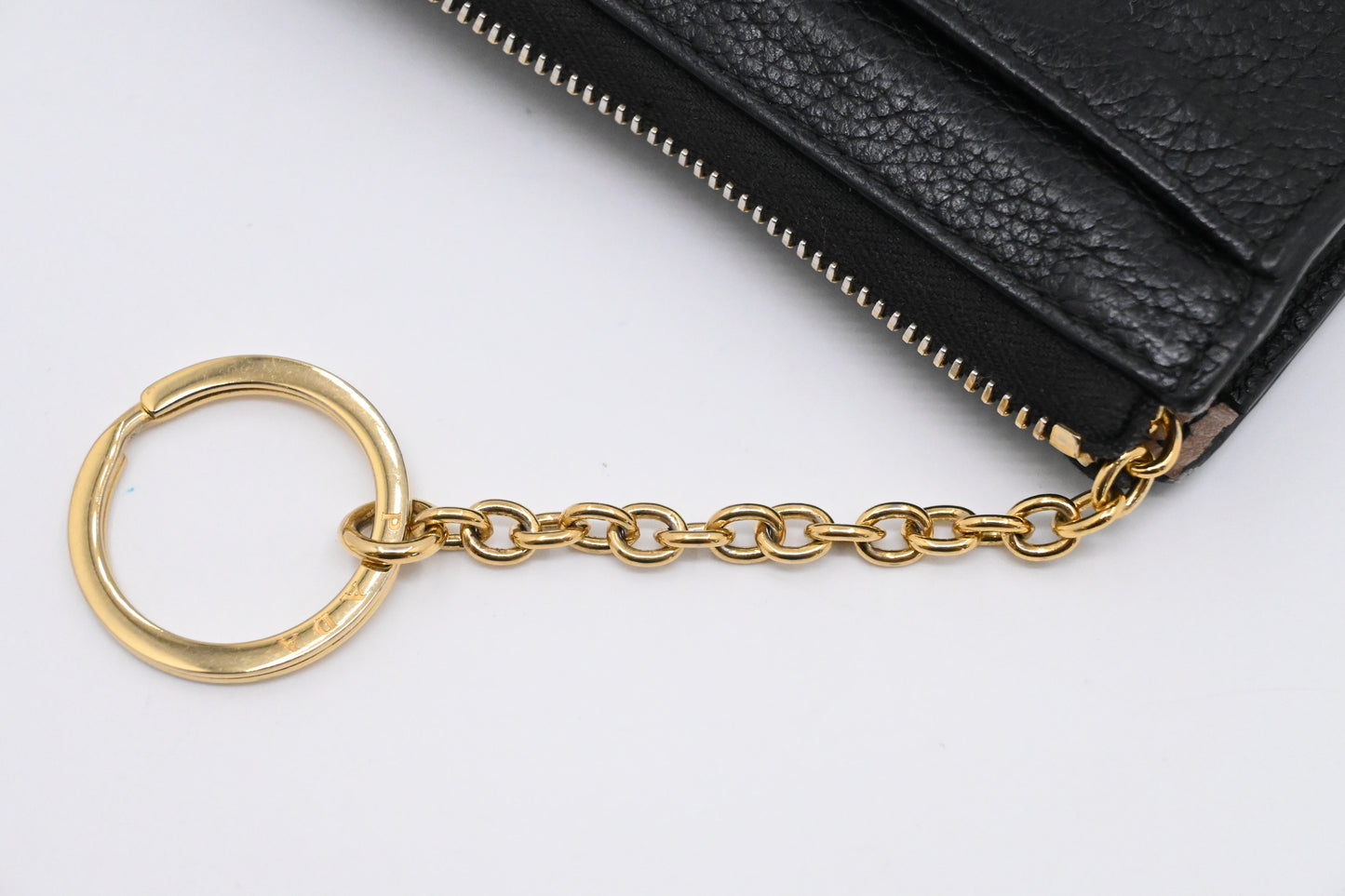 Prada Key Pouch in Black Leather