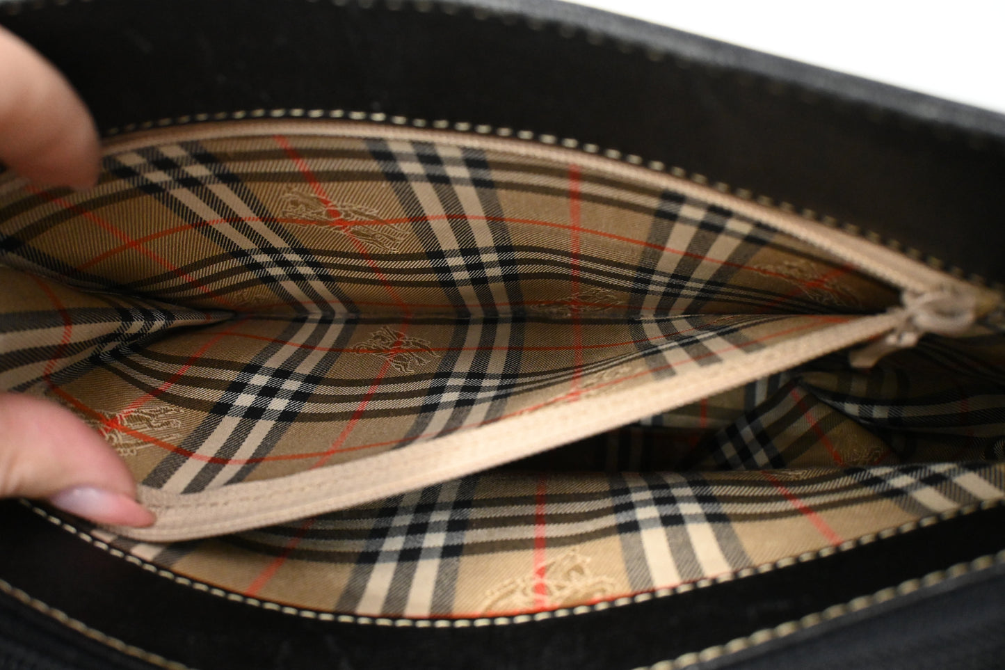 Burberry Shoulder Bag in Black Leather