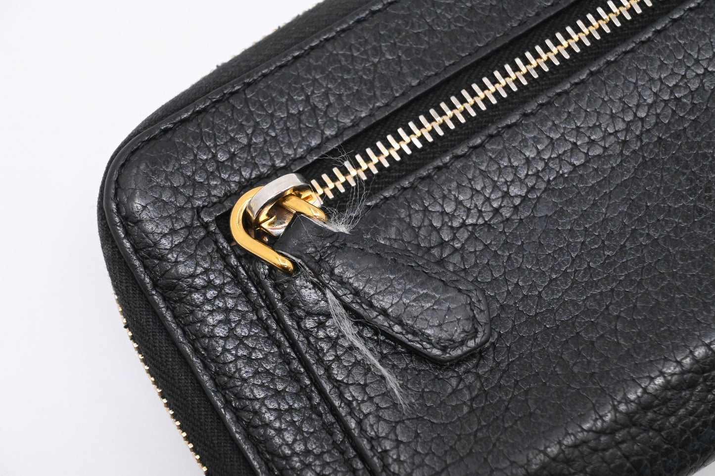 Prada Key Pouch in Black Leather