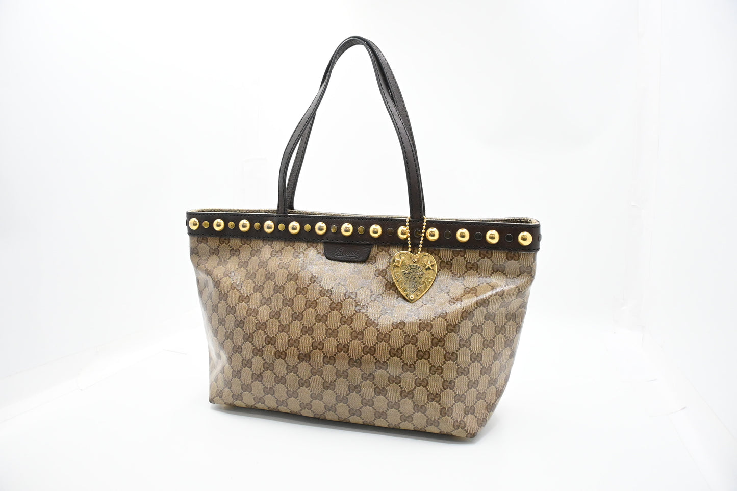 Gucci Tote in Beige Crystal GG Canvas