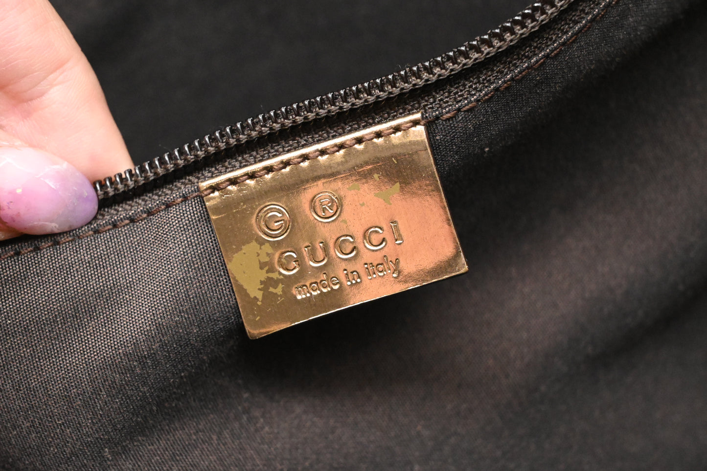 Gucci Large Tote in Brown and Gold GG Canvas