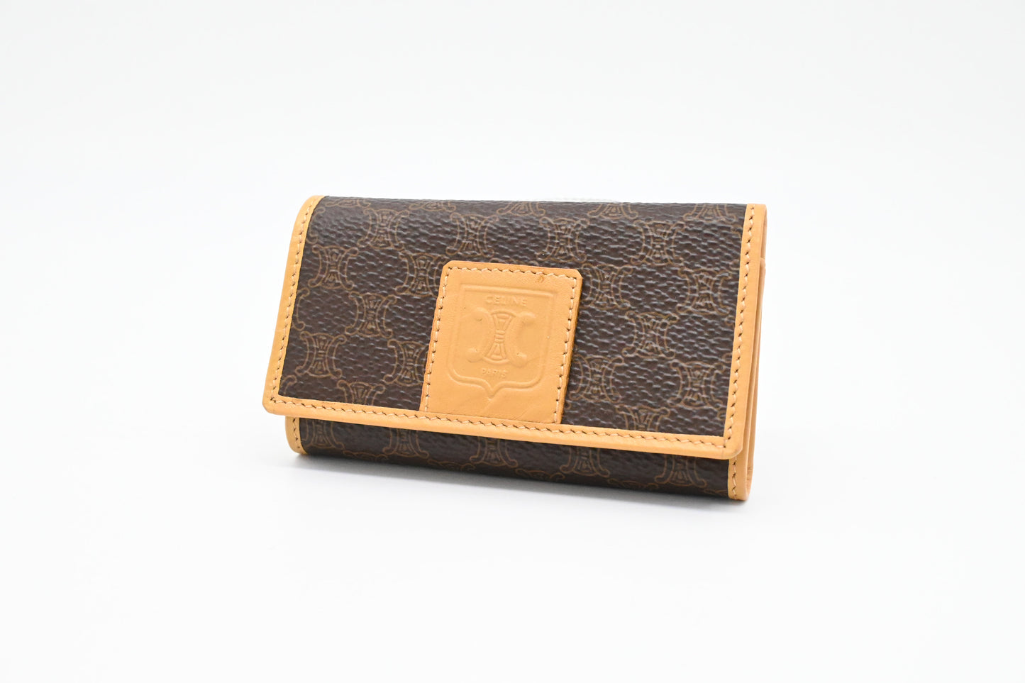 Celine Key Case 6 in Macadams Canvas