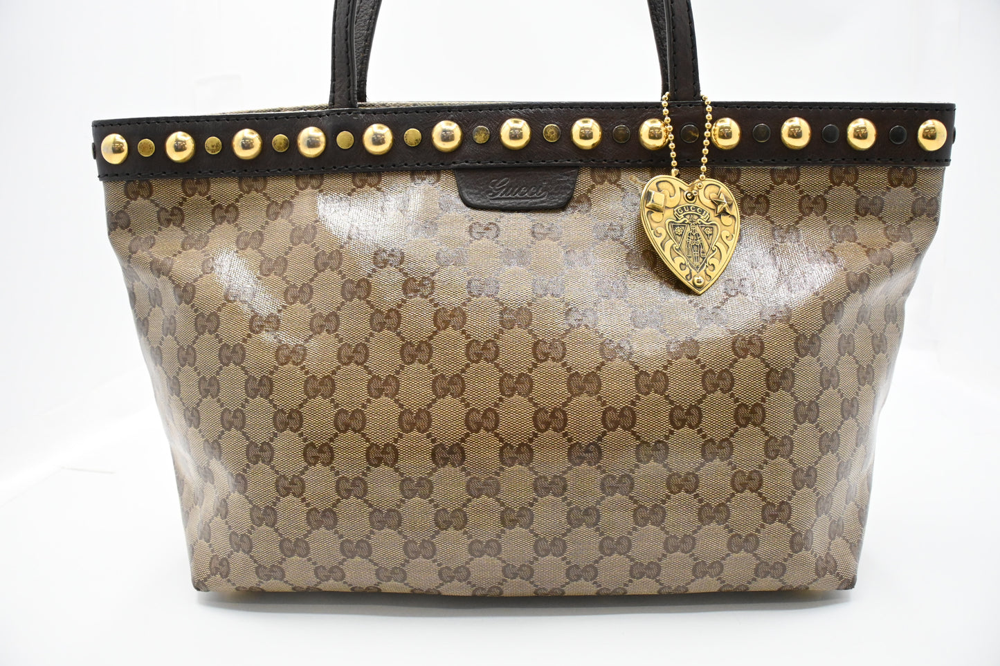 Gucci Tote in Beige Crystal GG Canvas