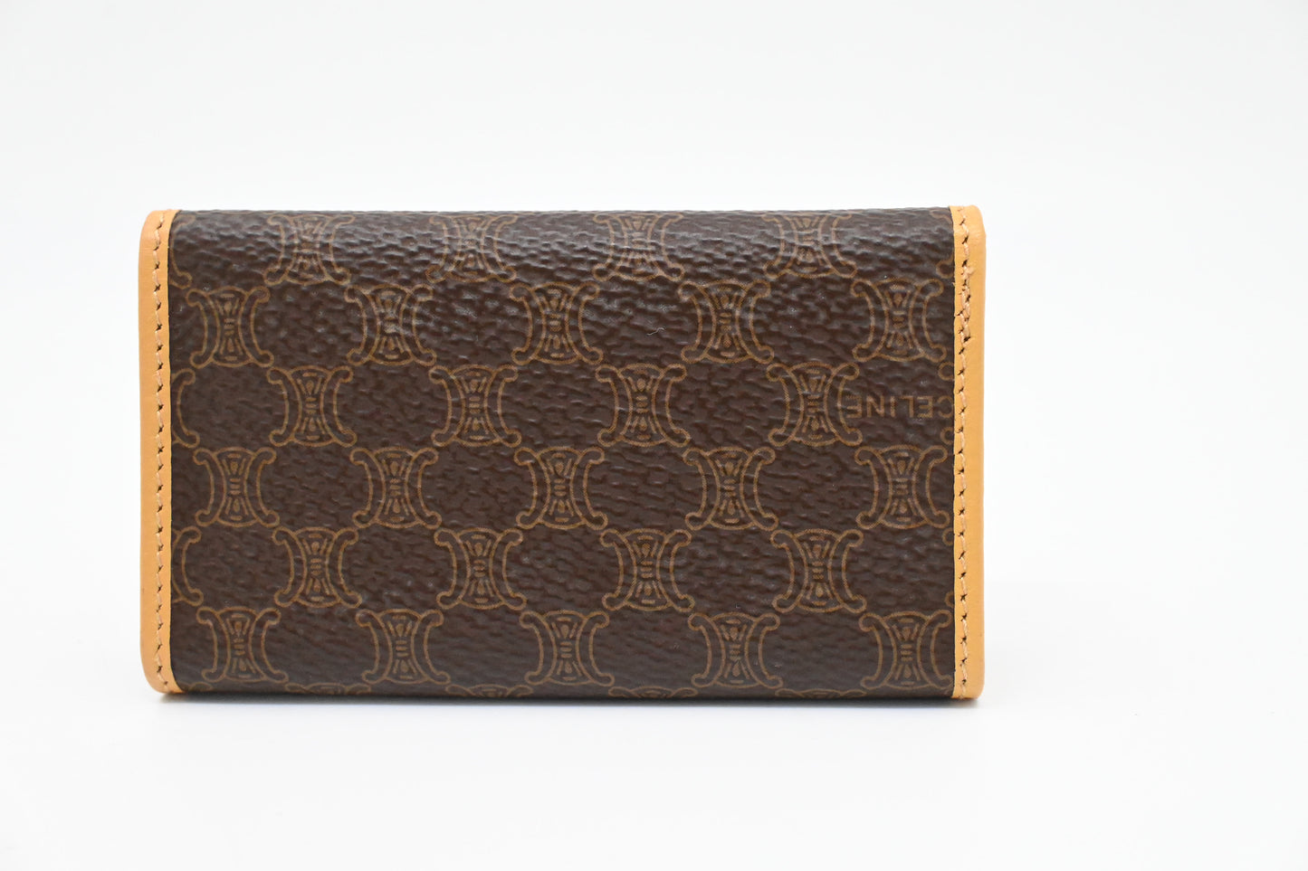 Celine Key Case 6 in Macadams Canvas