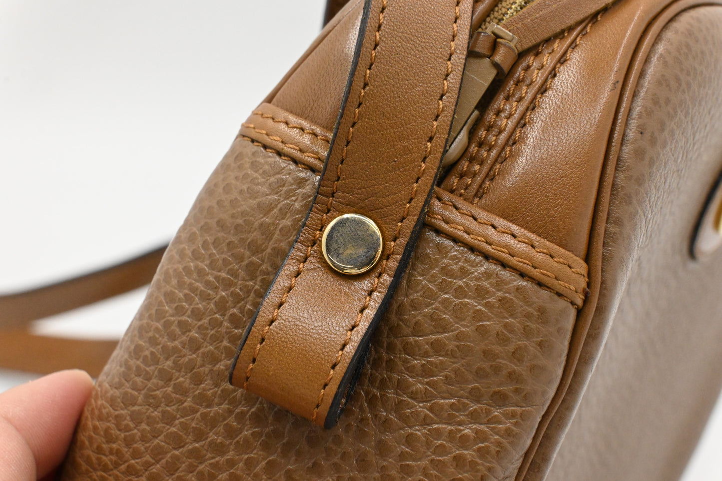 Dior Crossbody Bag in Brown Leather