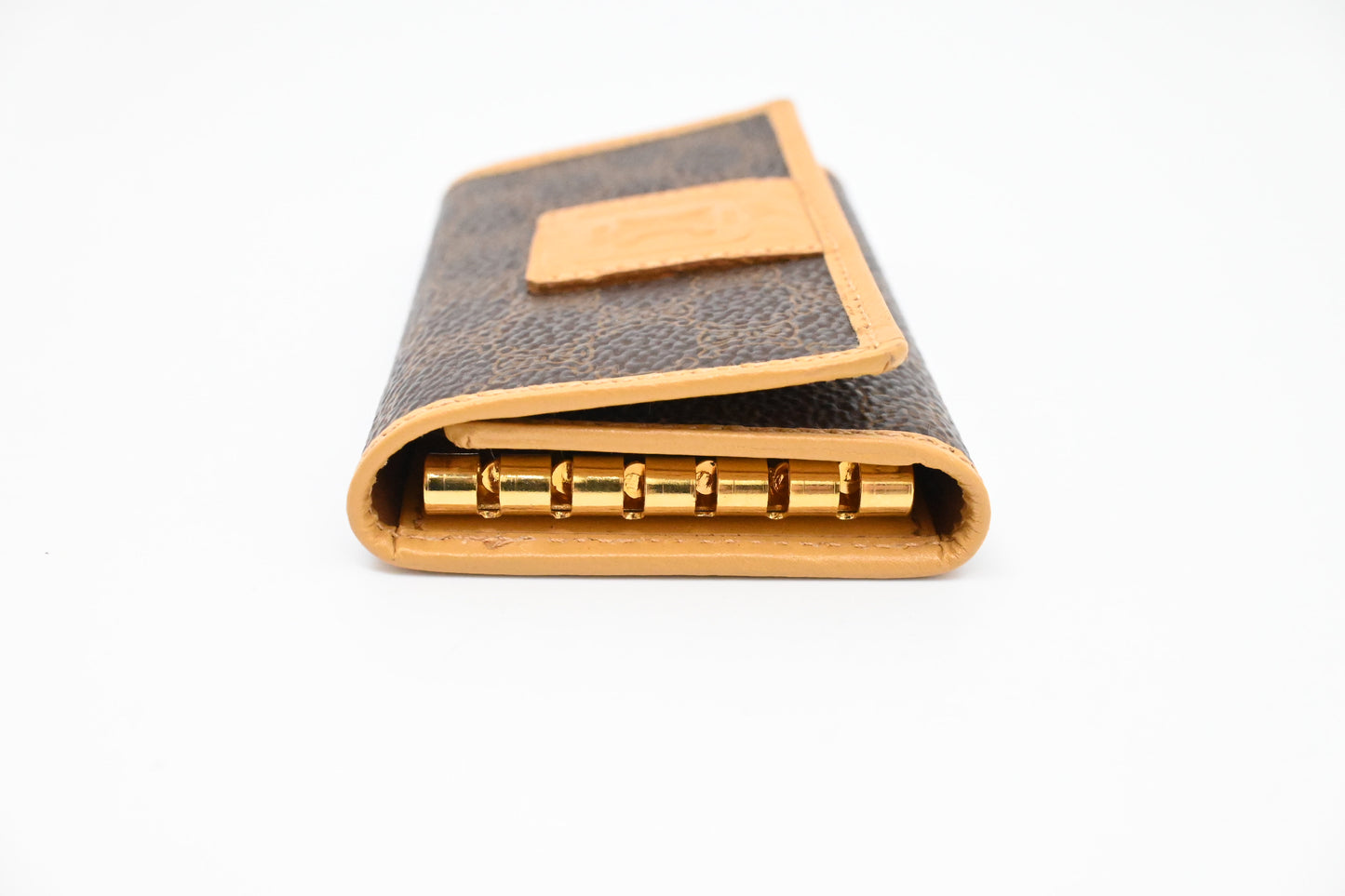 Celine Key Case 6 in Macadams Canvas