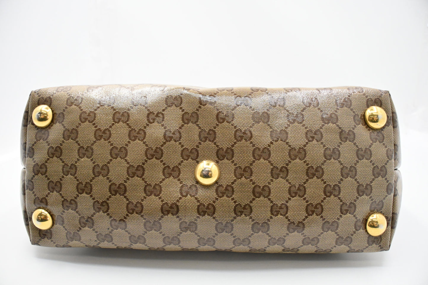 Gucci Tote in Beige Crystal GG Canvas