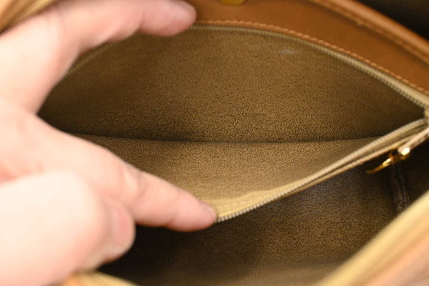 Dior Crossbody Bag in Brown Leather