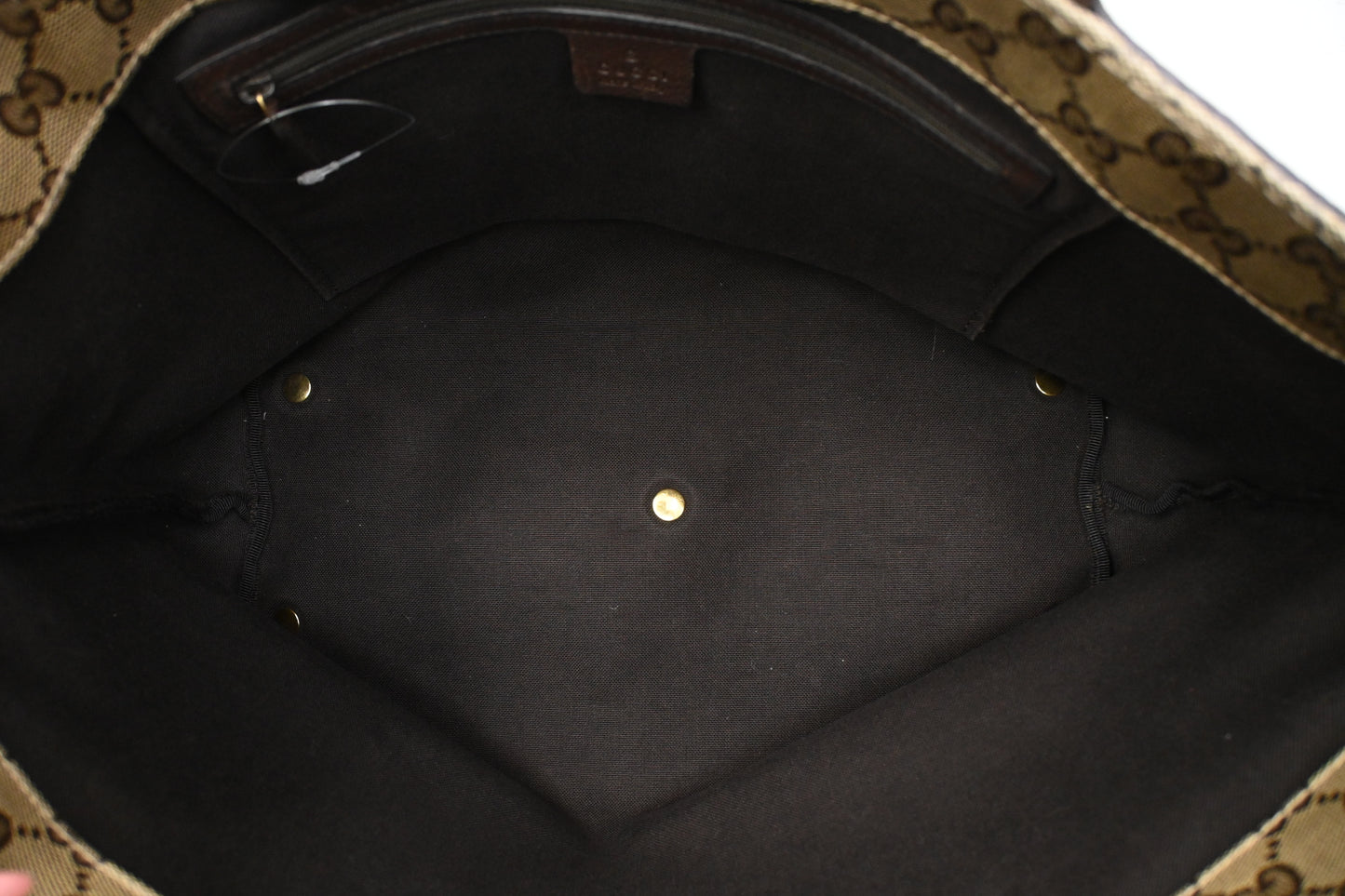 Gucci Tote in Beige Crystal GG Canvas