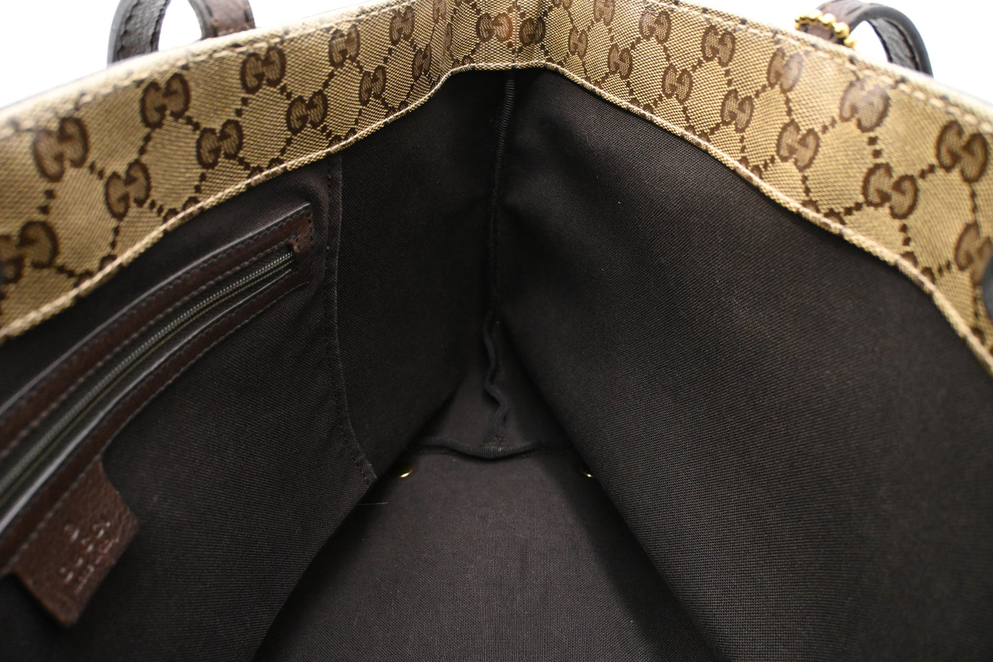 Gucci Tote in Beige Crystal GG Canvas