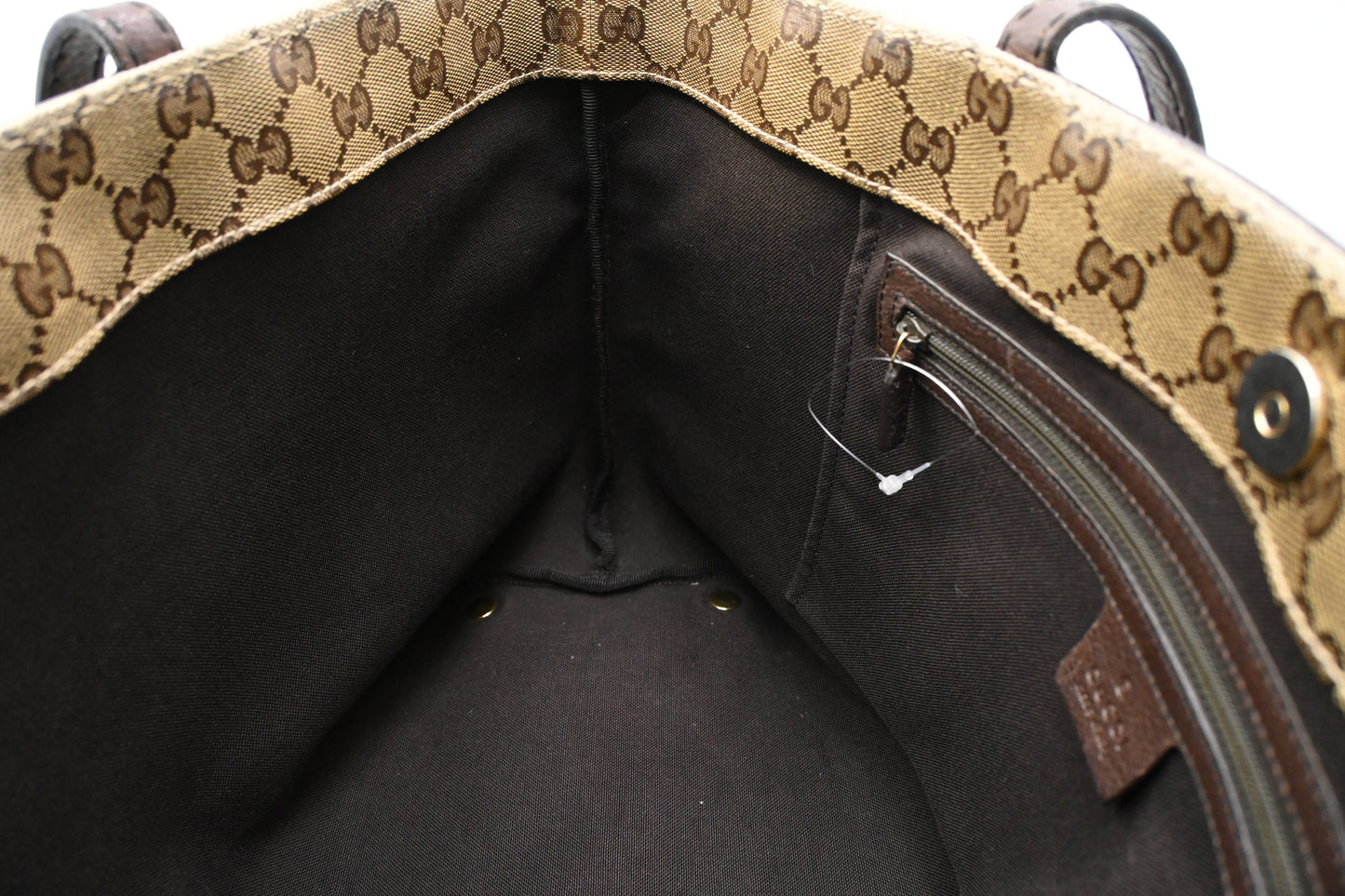 Gucci Tote in Beige Crystal GG Canvas