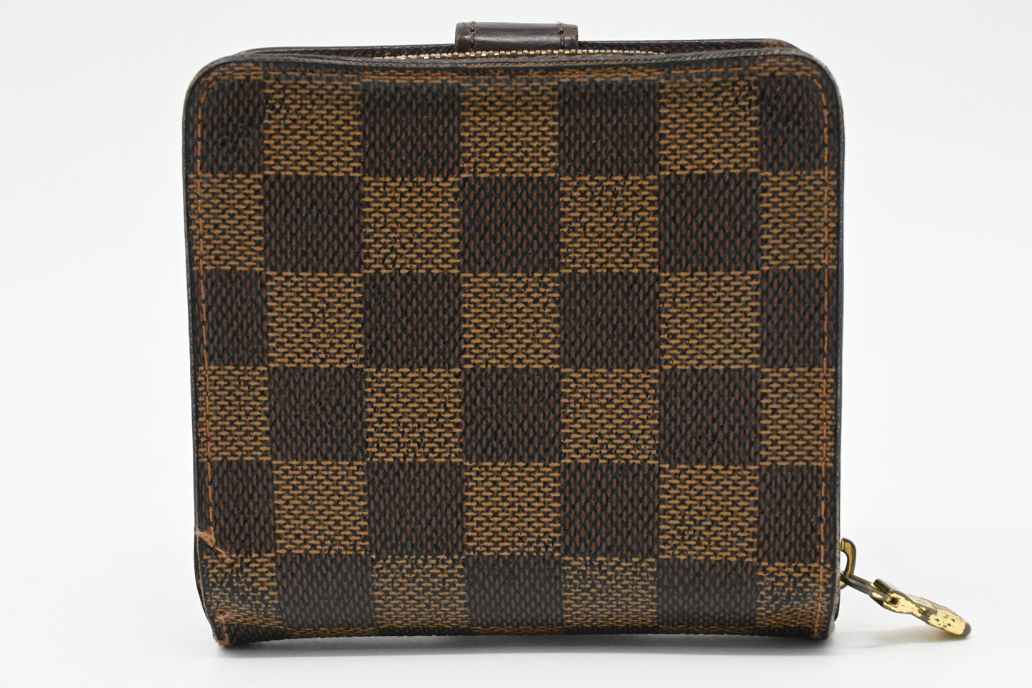 Louis Vuitton Compact Wallet in Damier Ebene Canvas