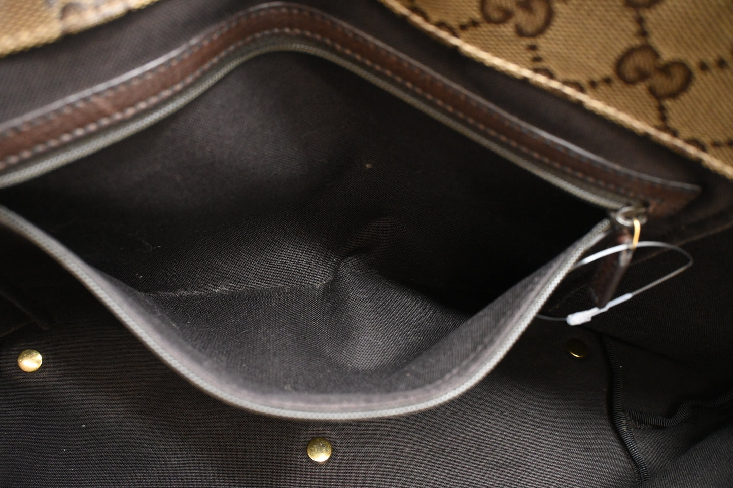 Gucci Tote in Beige Crystal GG Canvas