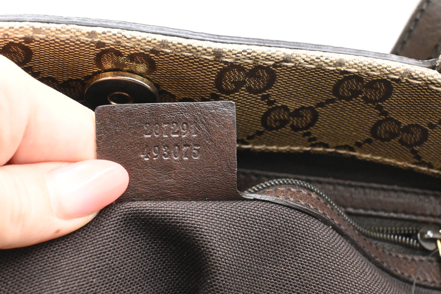 Gucci Tote in Beige Crystal GG Canvas