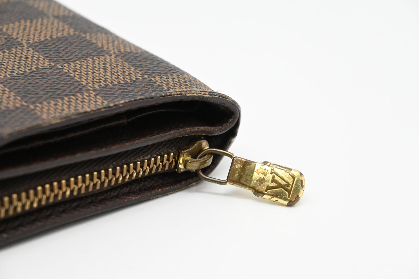 Louis Vuitton Compact Wallet in Damier Ebene Canvas