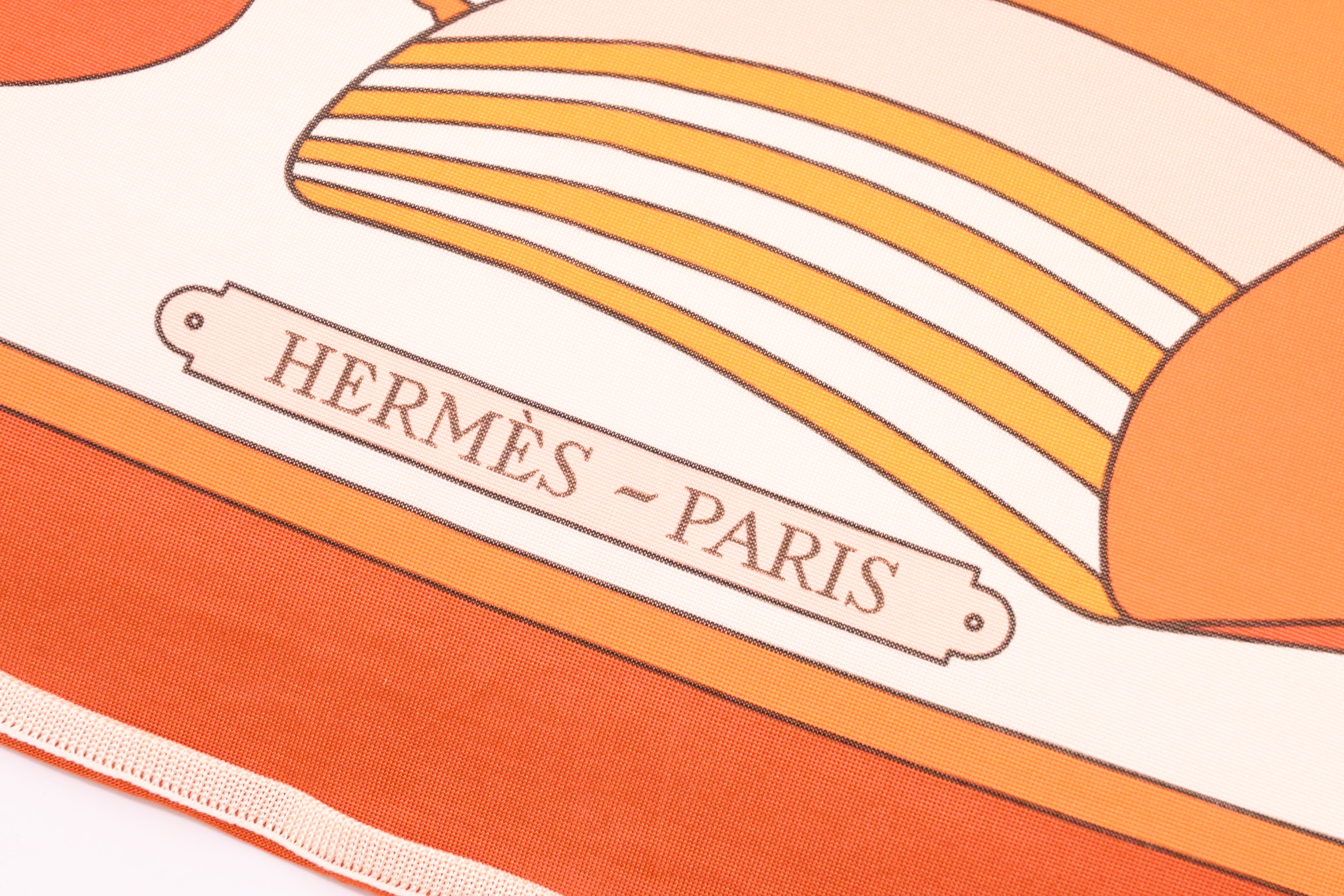 Hermes Eperon D'or Carre 90 in Orange Silk – Weekly Lux Drop