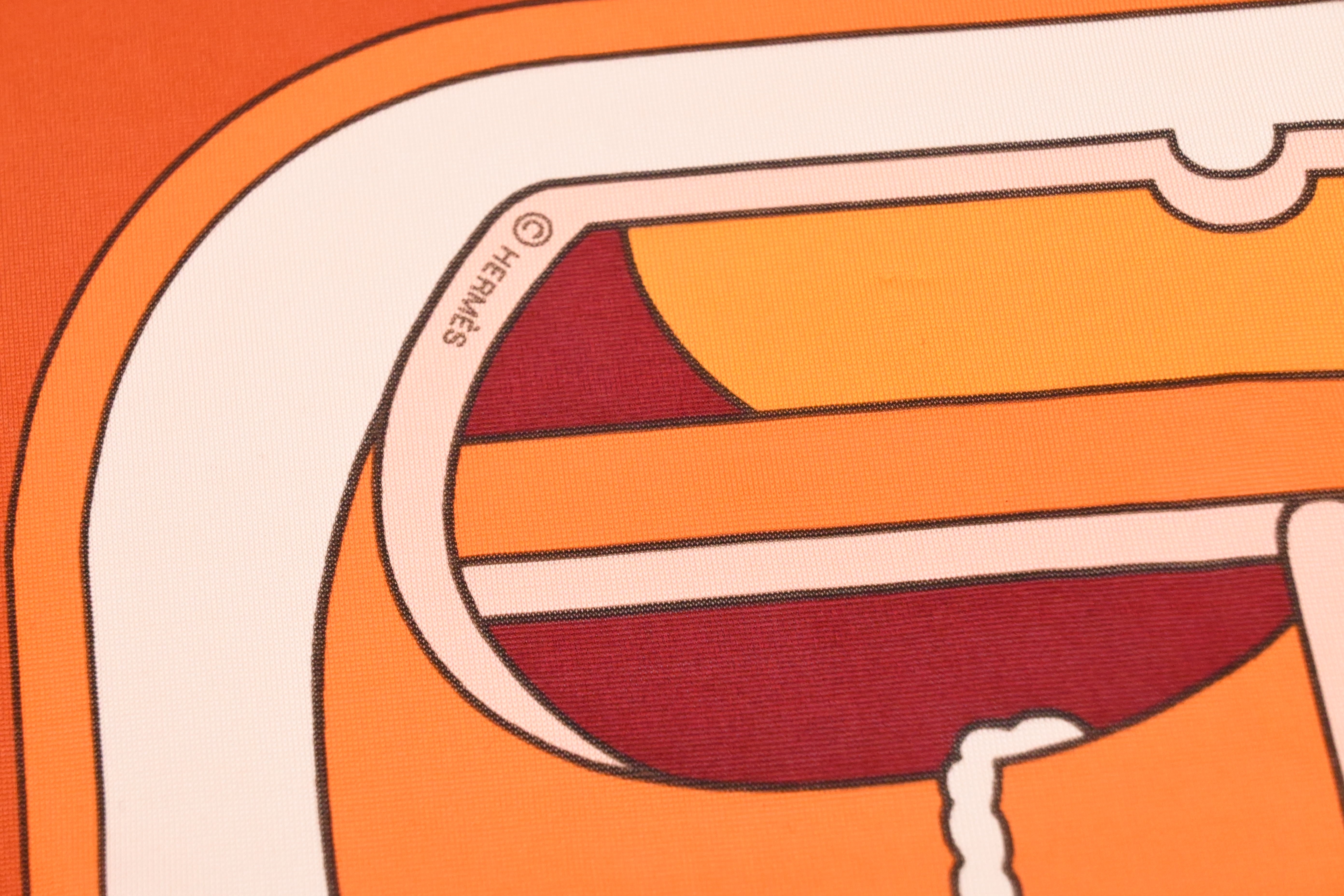 Hermes Eperon D'or Carre 90 in Orange Silk – Weekly Lux Drop