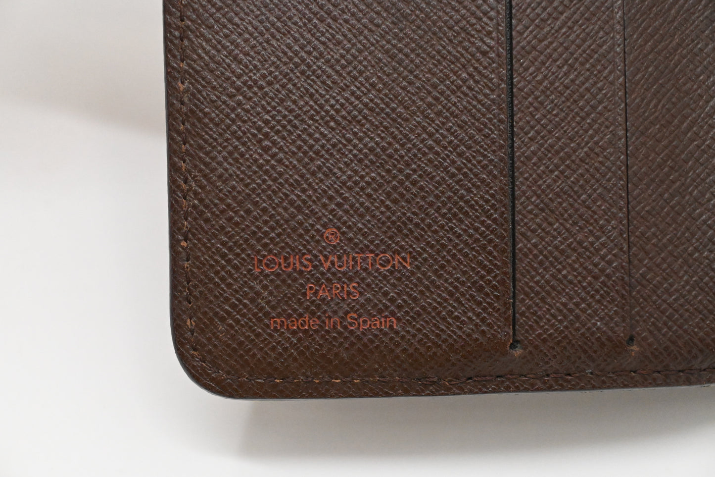 Louis Vuitton Compact Wallet in Damier Ebene Canvas
