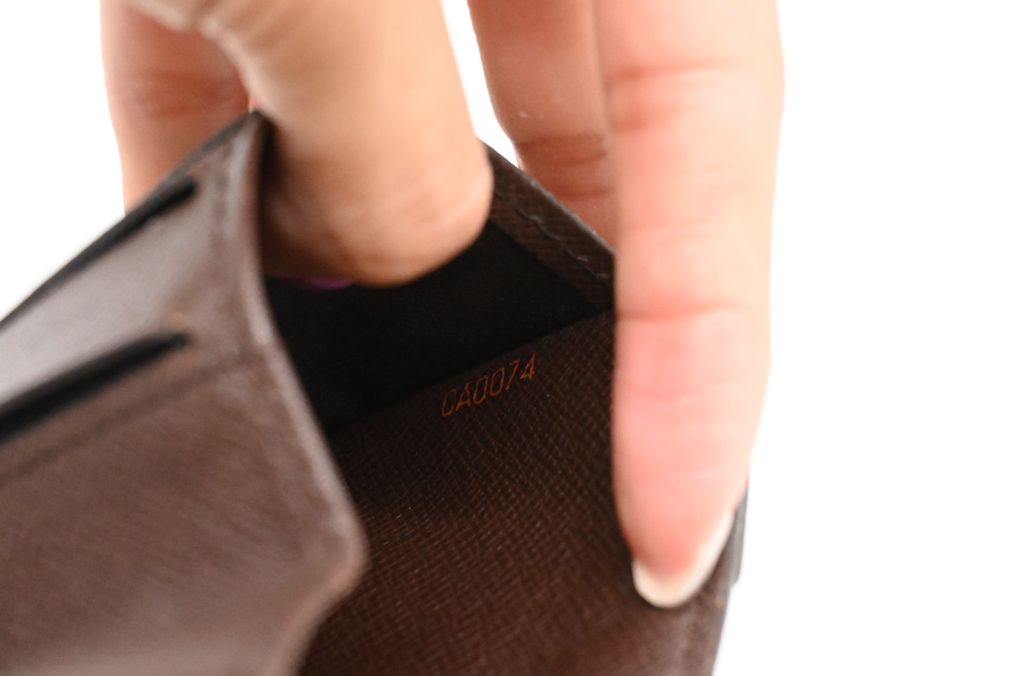 Louis Vuitton Compact Wallet in Damier Ebene Canvas