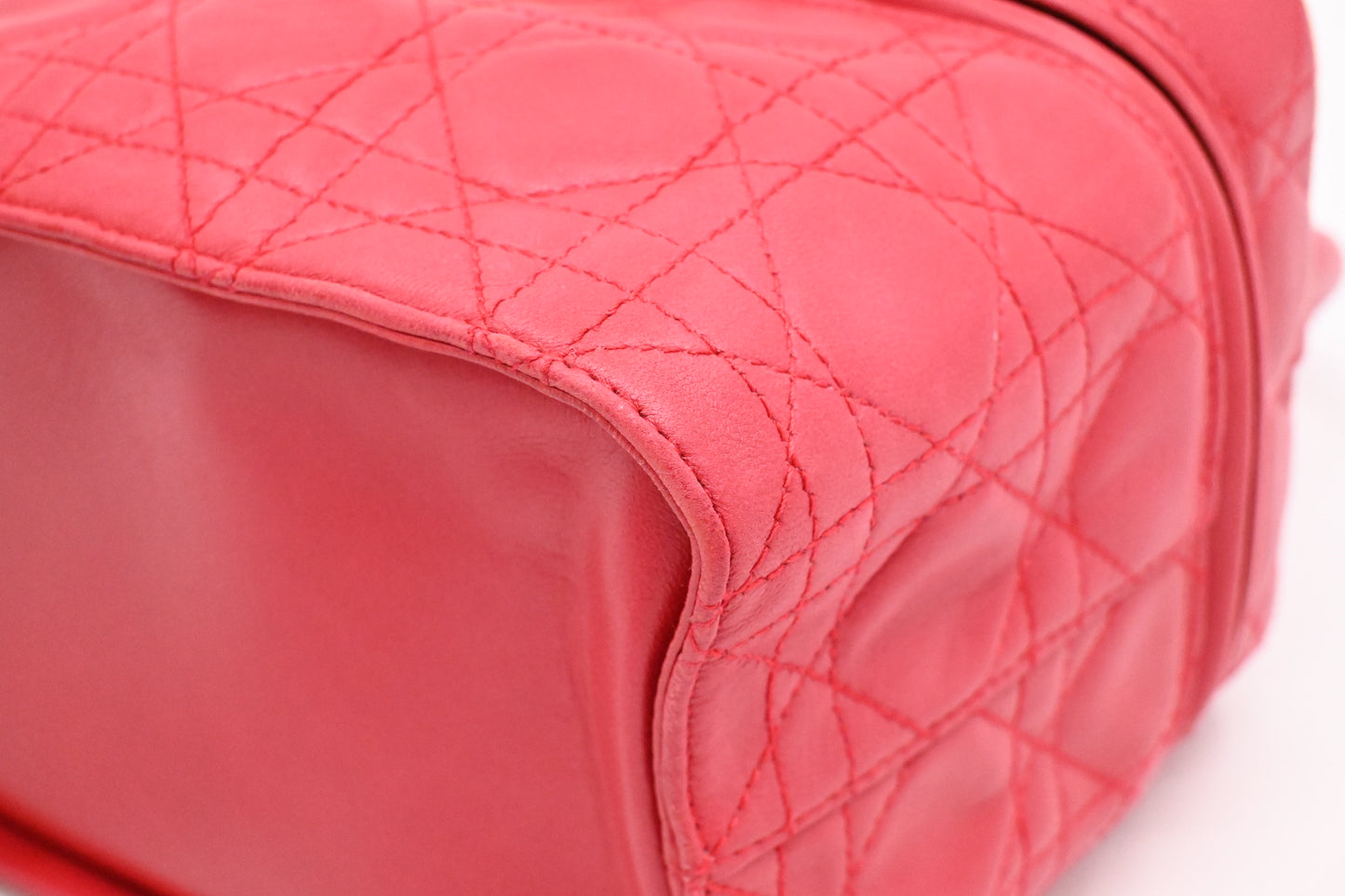 Dior Vanity Bag in Red Cannage Leather