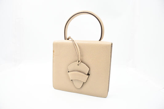 Loewe Top Handle Handbag in Beige Leather