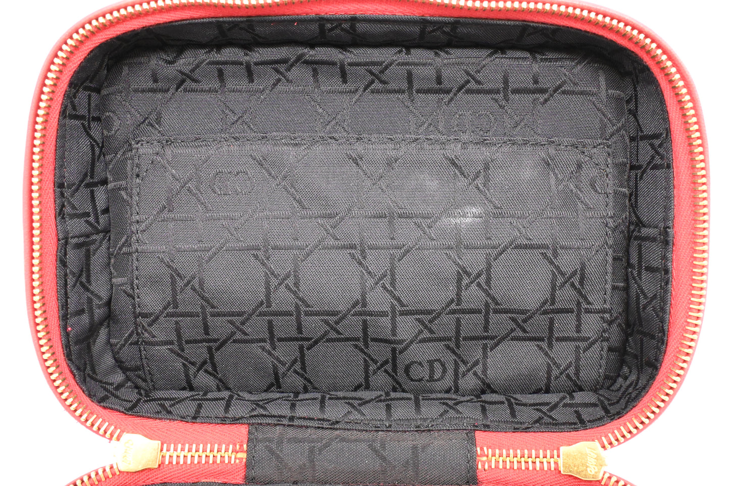 Dior Vanity Bag in Red Cannage Leather