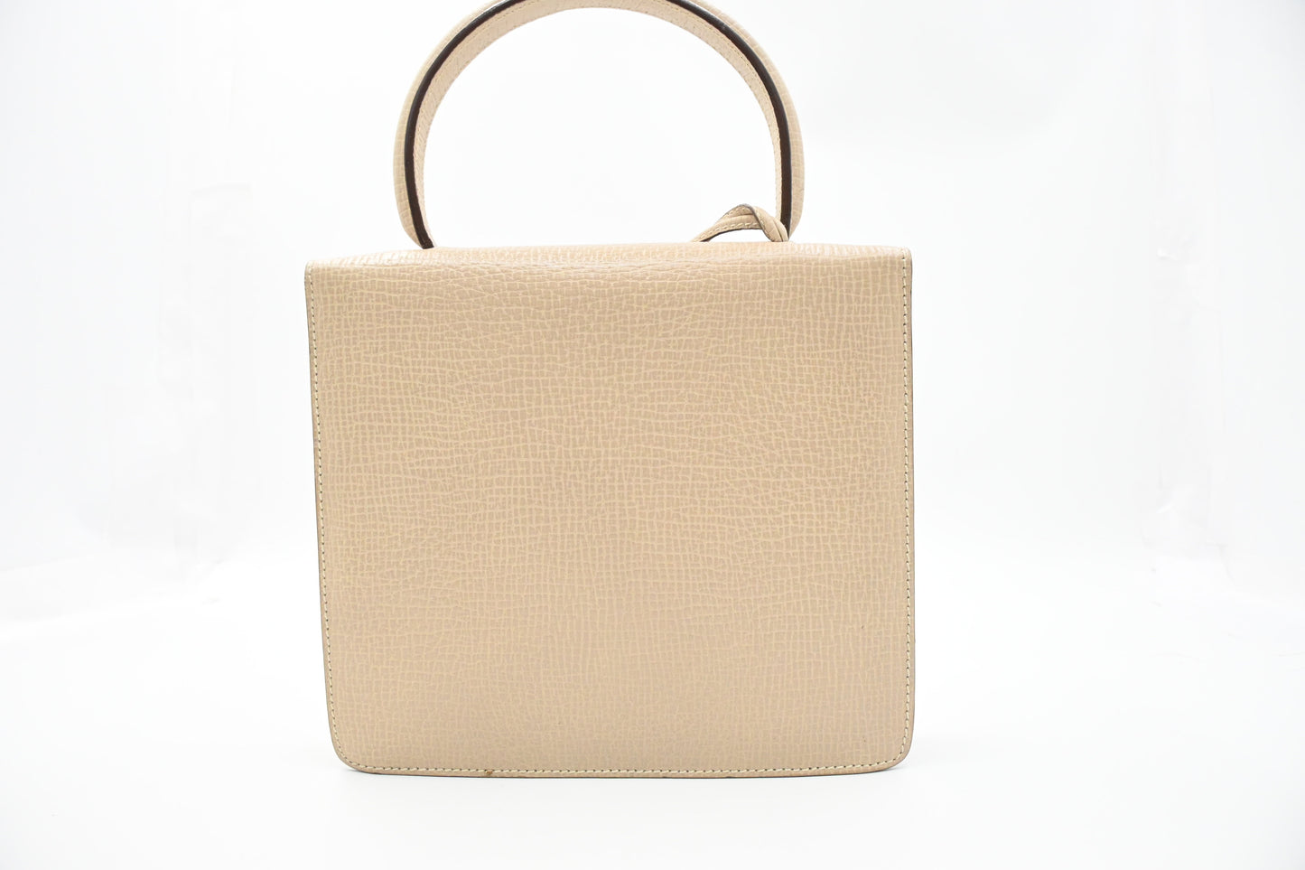 Loewe Top Handle Handbag in Beige Leather