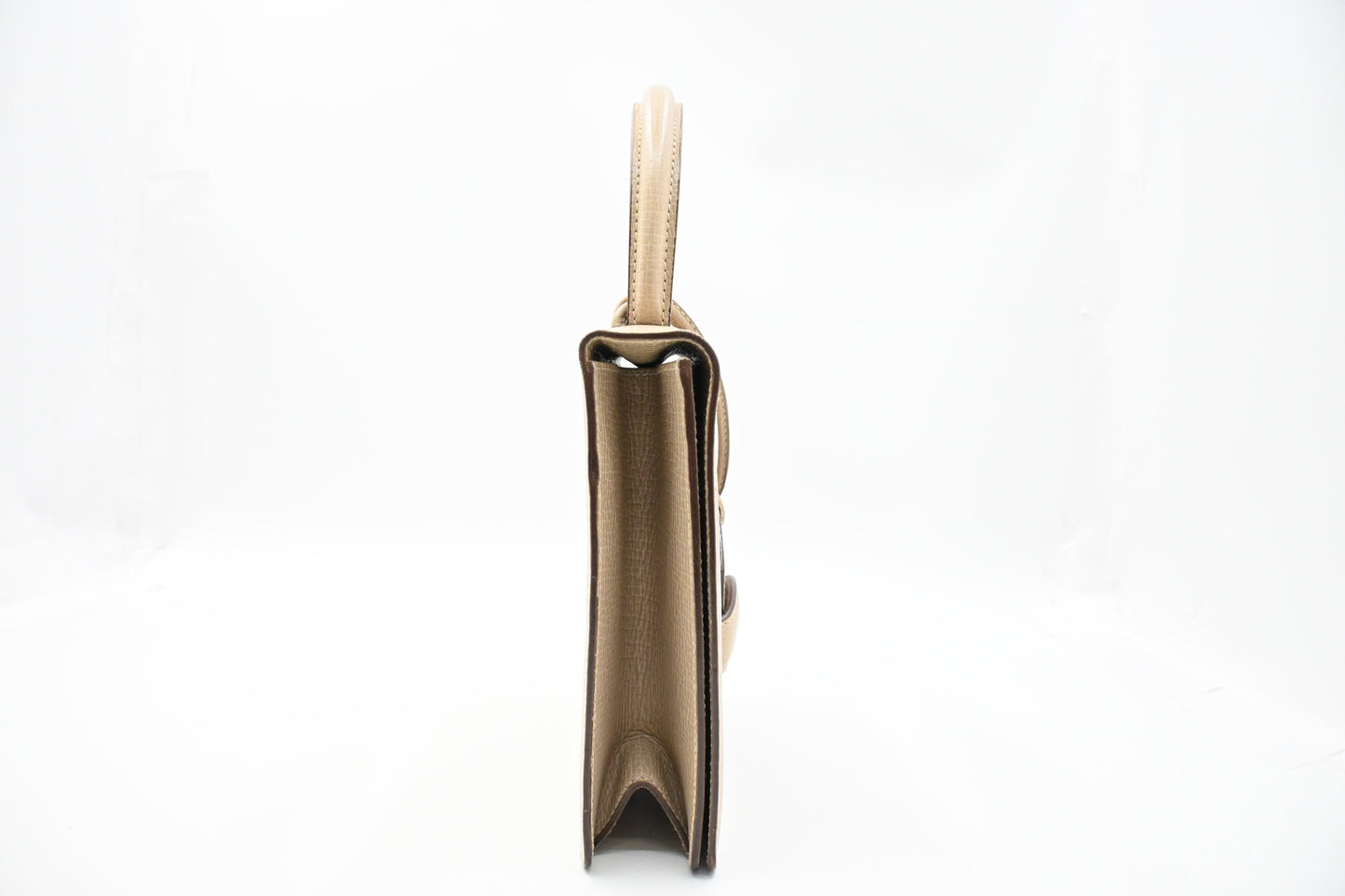 Loewe Top Handle Handbag in Beige Leather