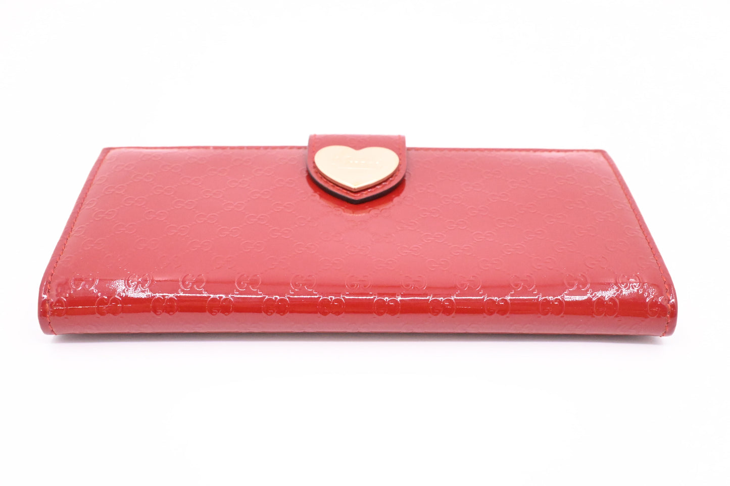 Gucci Wallet in Red Micro Guccissima Patent Leather
