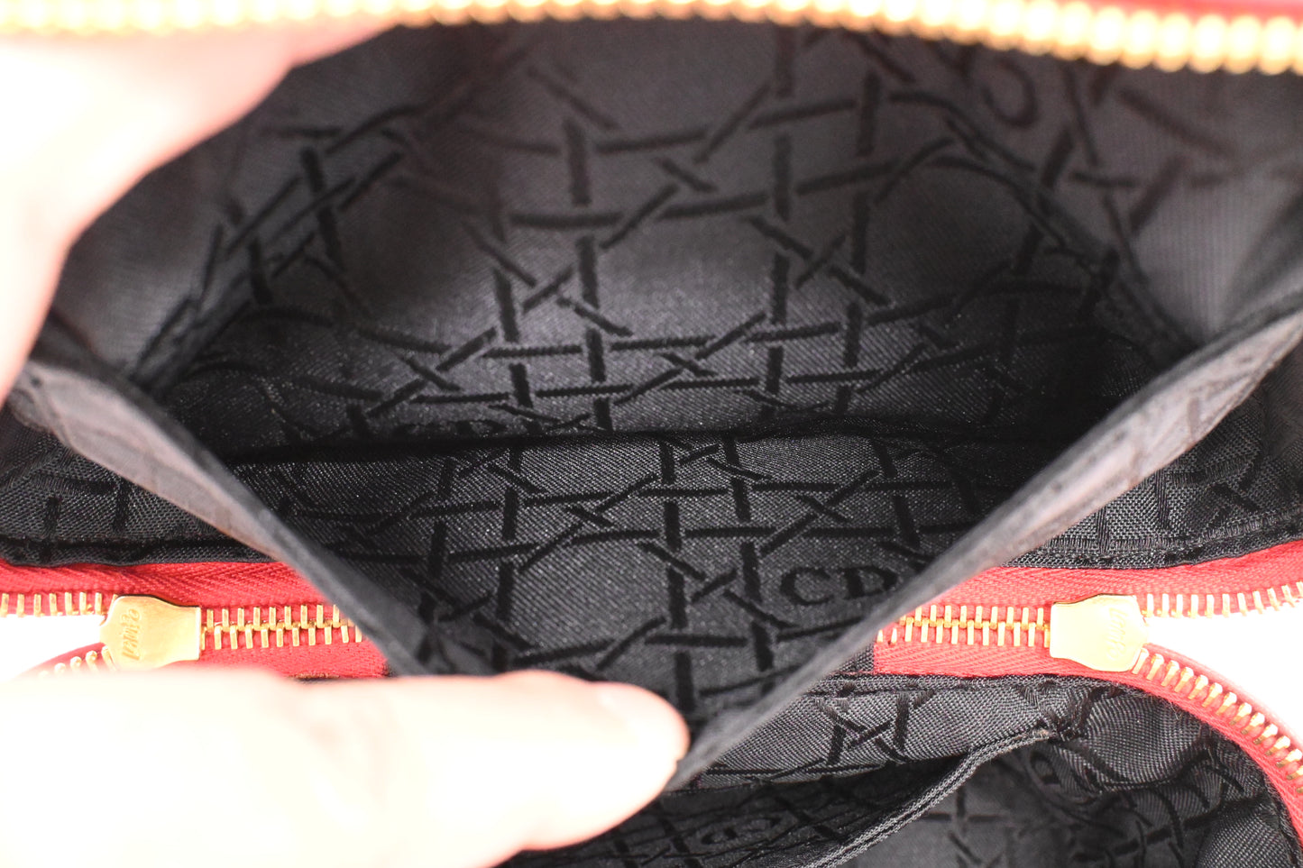 Dior Vanity Bag in Red Cannage Leather