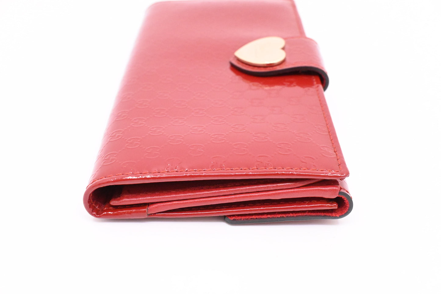 Gucci Wallet in Red Micro Guccissima Patent Leather