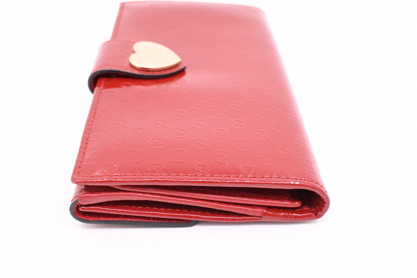 Gucci Wallet in Red Micro Guccissima Patent Leather