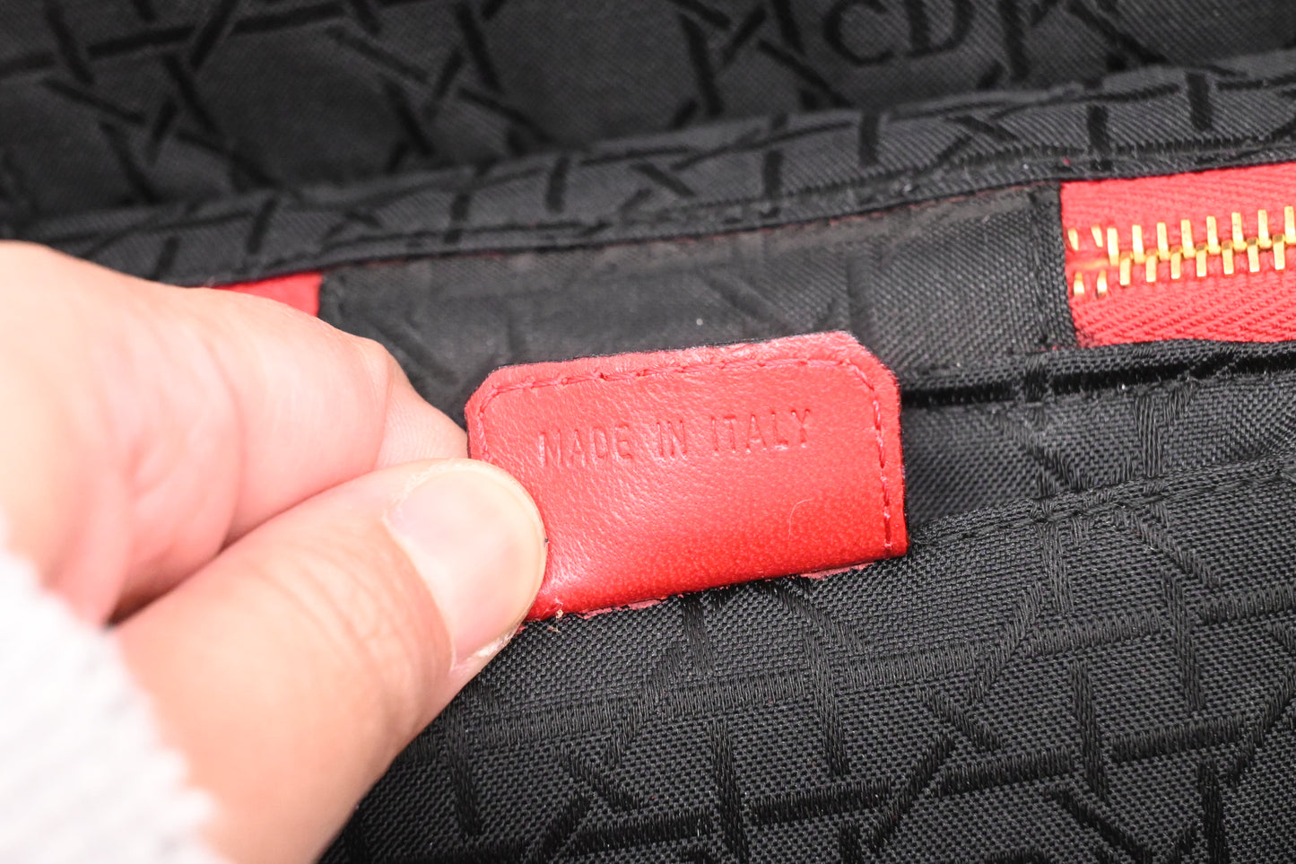 Dior Vanity Bag in Red Cannage Leather
