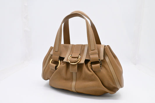 Bvlgari Handbag in Tan Leather