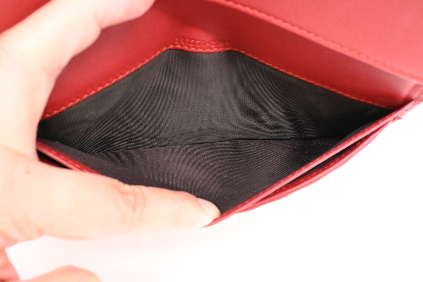Gucci Wallet in Red Micro Guccissima Patent Leather