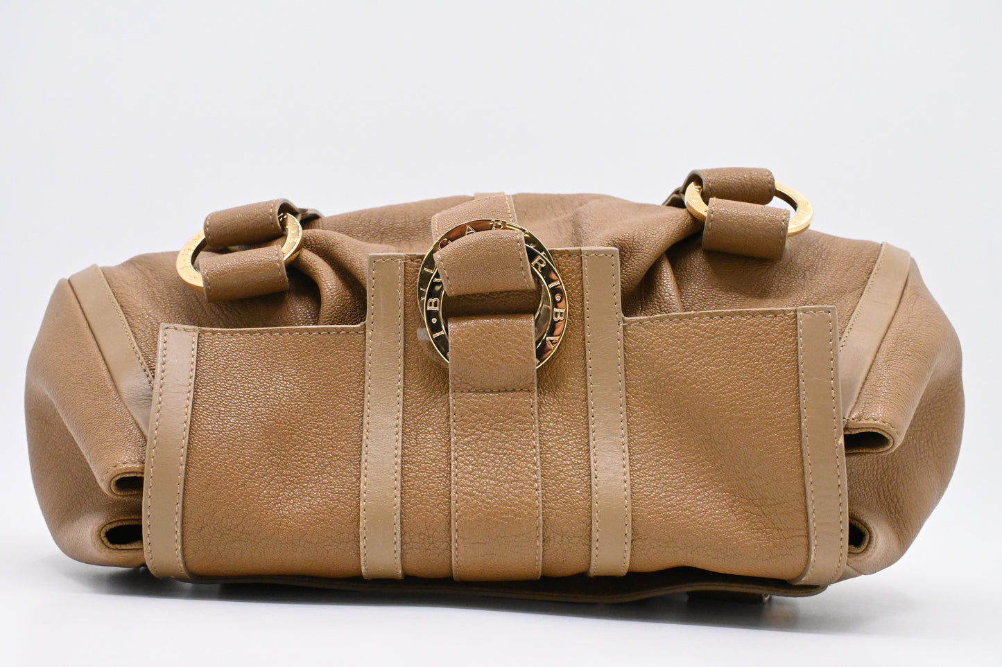 Bvlgari Handbag in Tan Leather