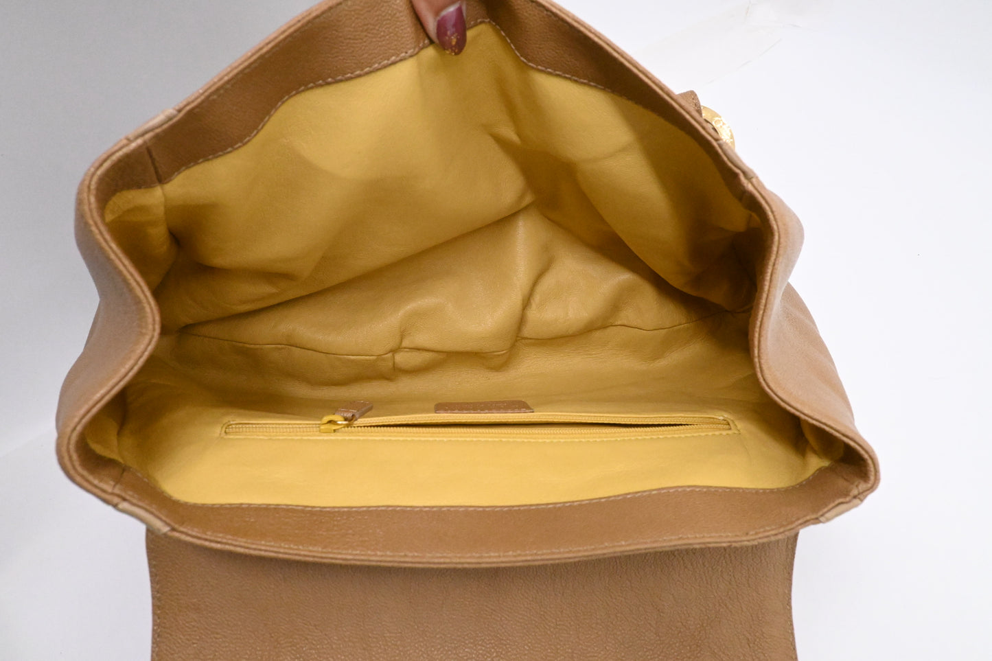 Bvlgari Handbag in Tan Leather
